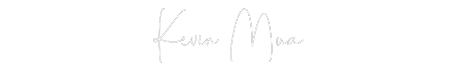 Neon LED PREMIUM Personalizado Kevin Mua