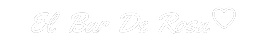 Neon LED PREMIUM Personalizado El Bar De Rosa