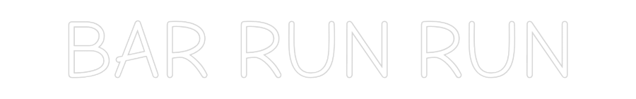 Neon LED PREMIUM Personalizado BAR RUN RUN