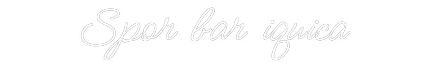 Neon LED PREMIUM Personalizado Spor bar iqui...