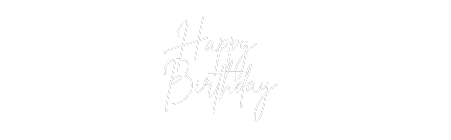 Neon LED PREMIUM Personalizado Happy
Birthd...