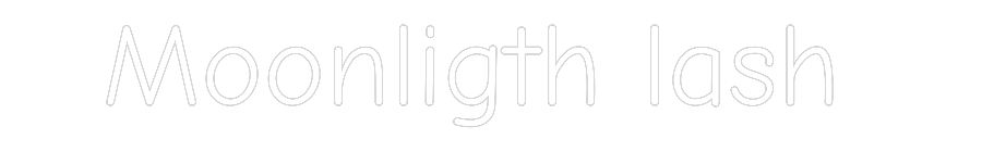 Neon LED PREMIUM Personalizado Moonligth lash