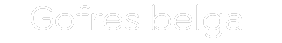 Neon LED PREMIUM Personalizado Gofres belga