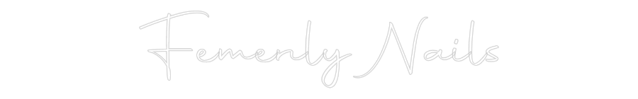 Neon LED PREMIUM Personalizado Femenly Nails