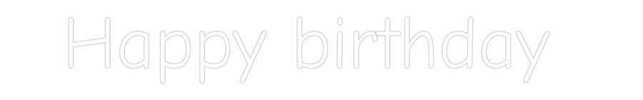 Neon LED PREMIUM Personalizado Happy birthday