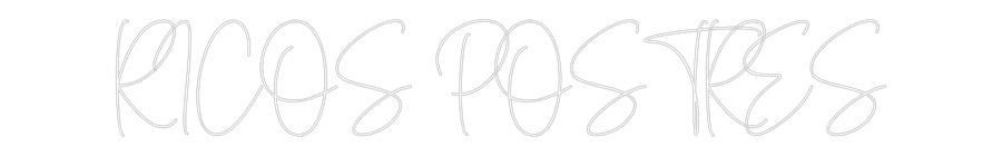 Neon LED PREMIUM Personalizado RICOS POSTRES