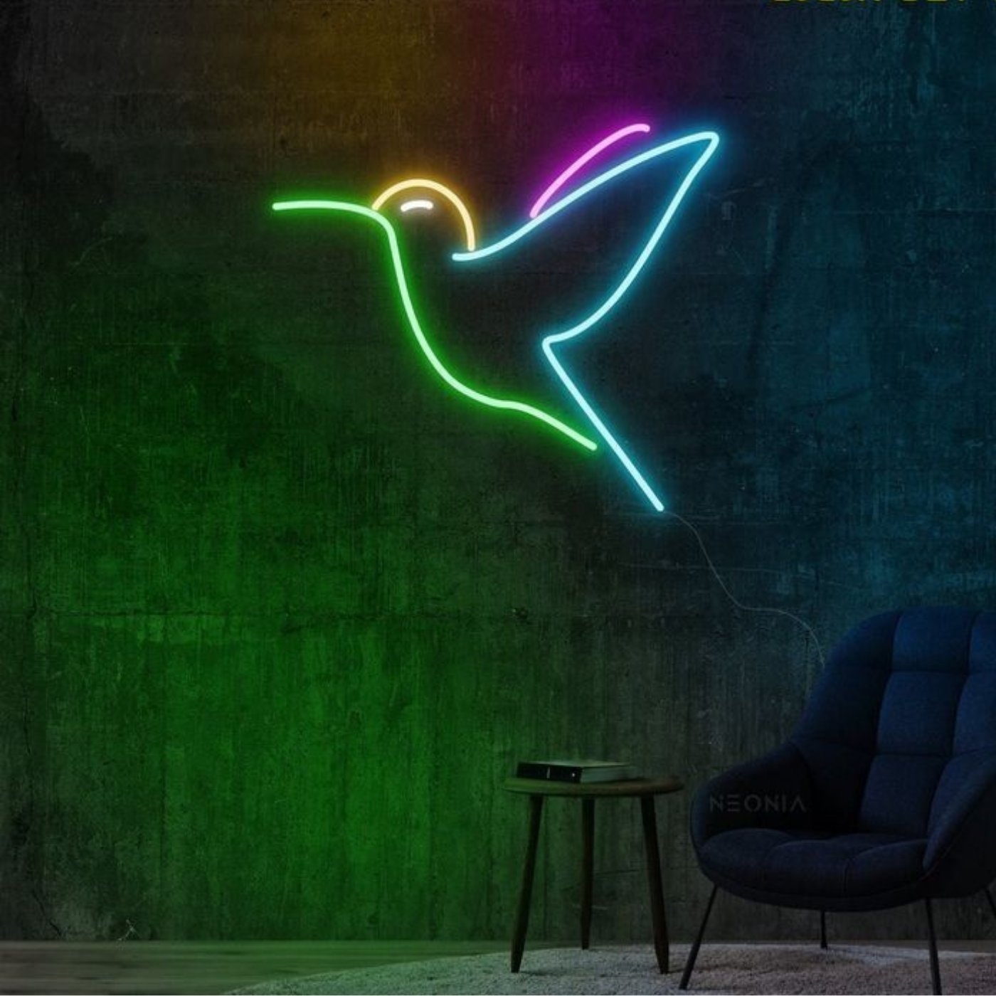 Neon Hummingbird Sign Hummingbird – ED Sign