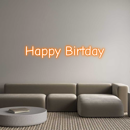 Neon LED PREMIUM Personalizado Happy Birtday