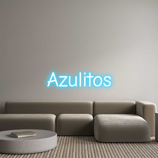 Neon LED PREMIUM Personalizado Azulitos