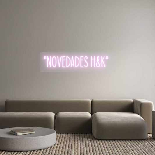 Neon LED PREMIUM Personalizado "Novedades H&...